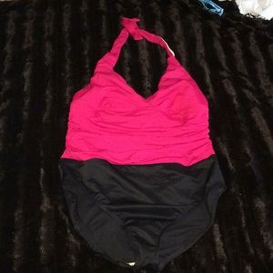 Lands End one piece bathing suit 16